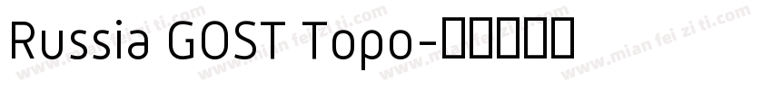 Russia GOST Topo字体转换